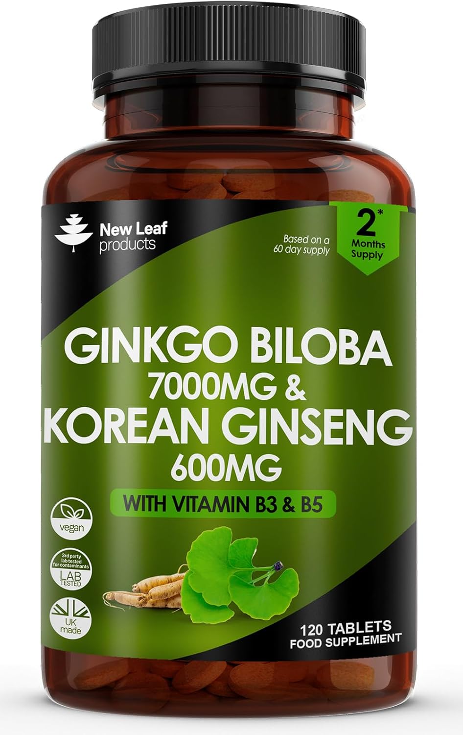 Ginkgo Biloba and Korean Ginseng Tablets Review: Boosts Mental Clarity