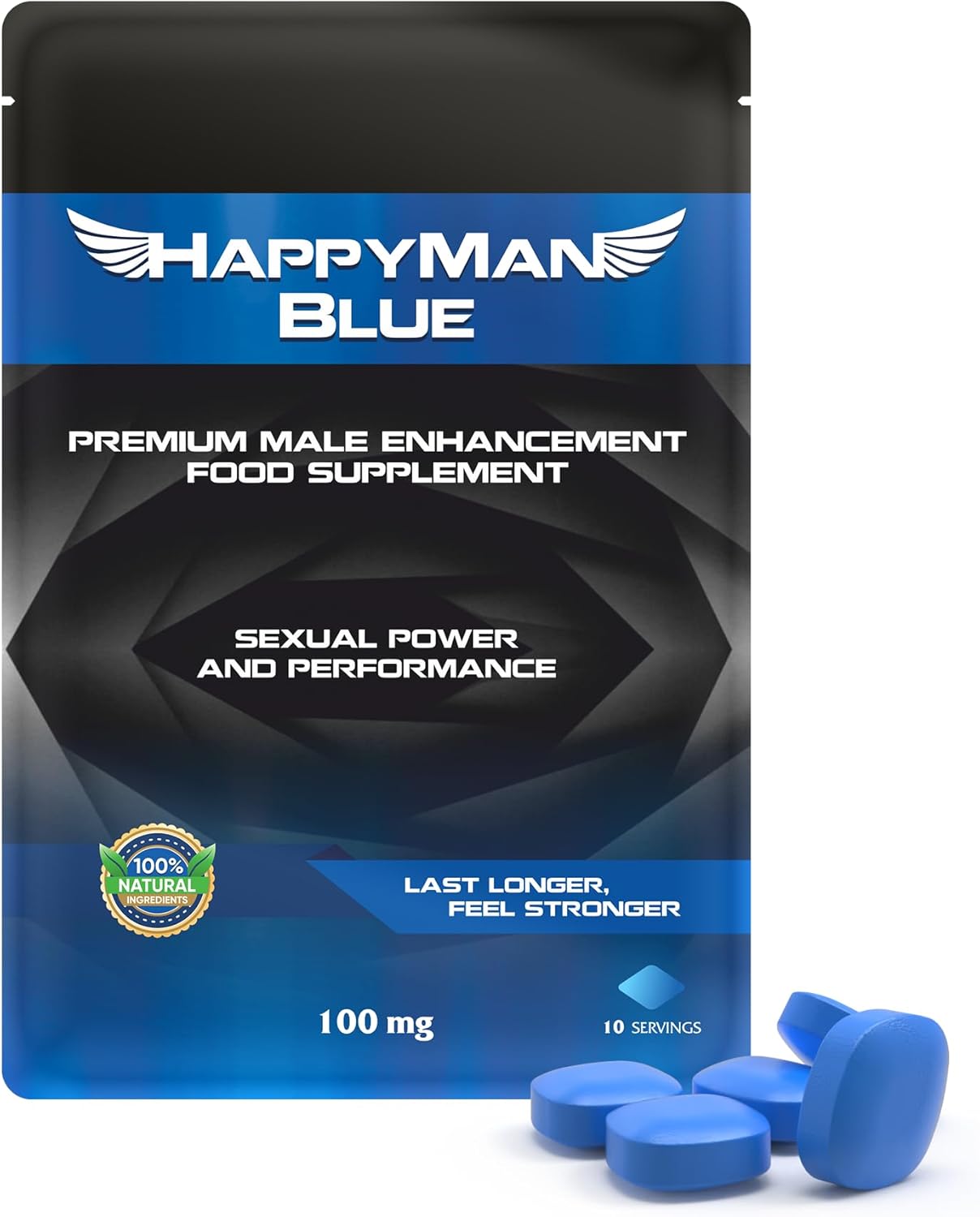 HappyMan Blue 10 Tablets Review: Enhanced Stamina Support