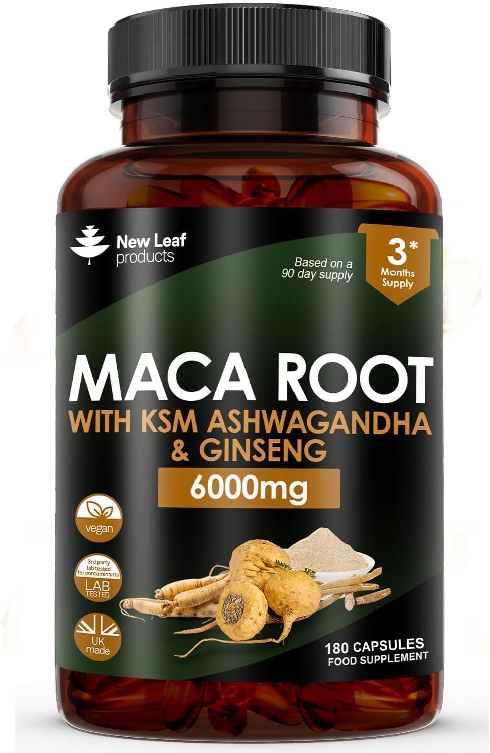 Maca Root Capsules with KSM Ashwagandha Review: Enhanced Vitality Support